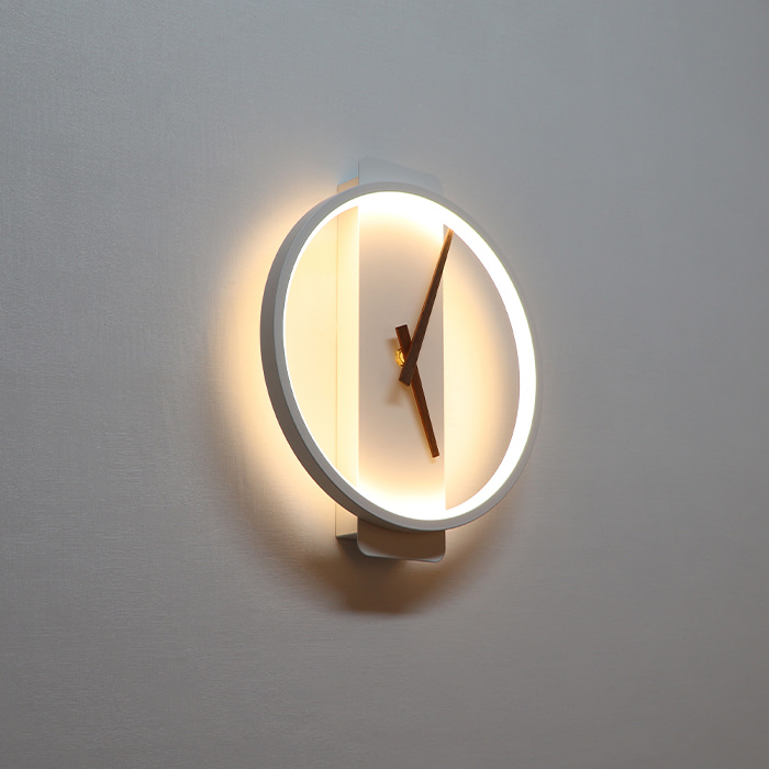 LED 리턴 원형 시계 벽등 8W